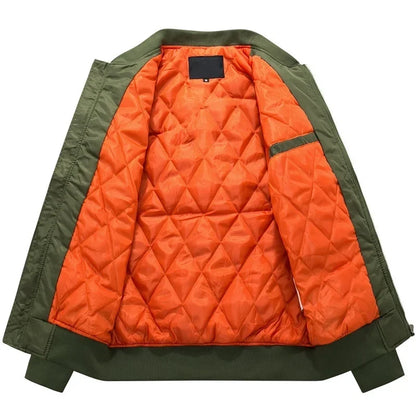 Veste Bomb MA1 Pilote Homme 2023 – Veste Baseball Épaissie Automne-Hiver, Coupe Casual et Militaire - BLACKBEARD OUTDOOR INDUSTRIES
