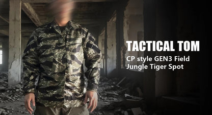 Ensemble Tactique Tom Jungle Tiger GEN3 - Vêtements de Combat Outdoor Résistants aux Déchirures, Pantalons G3 + Veste GEN3, Durable et Confortable BLACKBEARD OUTDOOR INDUSTRIES