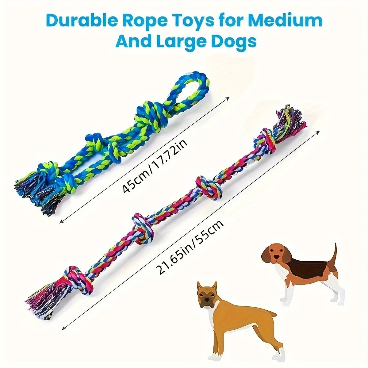 Jouet à Nœud Résistant pour Chien – Corde à Mâcher Ultra Solide & Interactif Ma boutique