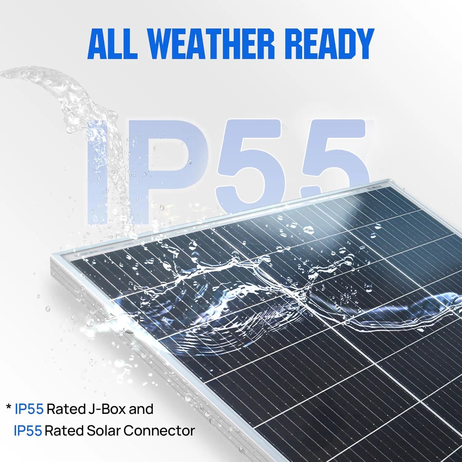 Panneau Solaire Rigide en Verre Monocristallin 100W – 18V - BLACKBEARD OUTDOOR INDUSTRIES