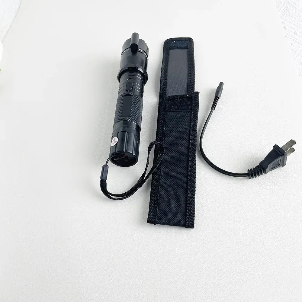 Upgraded Outdoor Flashlight Keychain Multi-Function Long-Range LED Flashlight with Direct USB Charging Portable Emergency Light BLACKBEARD OUTDOOR INDUSTRIES