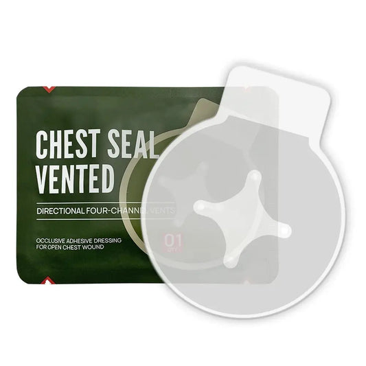 Pansement Thoracique Tactique avec Valve – 4 Orifices – Soin des Blessures Traumatiques Ma boutique