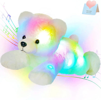 37cm peluche ours polaire lumineuse musicale pour enfants Ma boutique