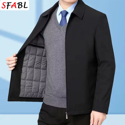Veste Homme Automne/Hiver en Polaire Chaude Modèle Business Casual — MANTLCONX | Veste de Costume Décontractée - BLACKBEARD OUTDOOR INDUSTRIES