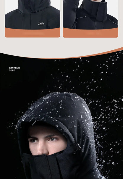 Motorcycle Riding Winter Coldproof Clothing Winter Fashion Waist Designwarm Cotton Jumpsuit Thickened Waterproof Snowmobile Suit BLACKBEARD OUTDOOR INDUSTRIES