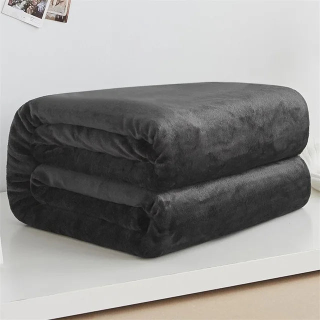 Couverture Flanelle Hiver Printemps - Plaid Doux et Chaleureux en Fleece Corail, Couverture de Canapé et Lit, Plaid Polyvalent en Microfibre BLACKBEARD OUTDOOR INDUSTRIES