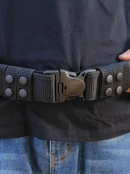 Ceinture Tactique Homme 1.97" en Nylon – Ceinture de Sécurité et de Service avec Boucle POM, Ceinture de Chasse et d'Utilité, Ceinture Polyvalente pour Activités Tactiques et Sécurité BLACKBEARD OUTDOOR INDUSTRIES