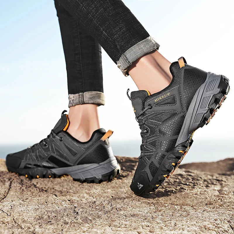 HIKEUP Sneakers Respirants avec Amorti Antidérapants – Chaussures de Randonnée Homme pour Course, Trekking et Sports de Plein Air BLACKBEARD OUTDOOR INDUSTRIES