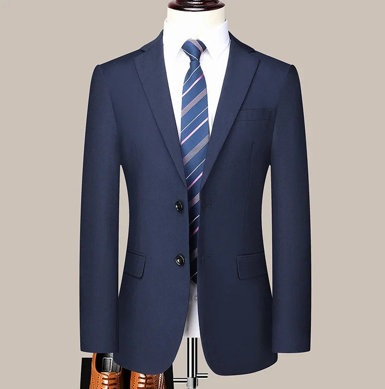 Costume Homme Slim Fit à Deux Boutons – Costume Professionnel et Élégant avec Pantalon Inclus (Tailles S-6XL) BLACKBEARD OUTDOOR INDUSTRIES
