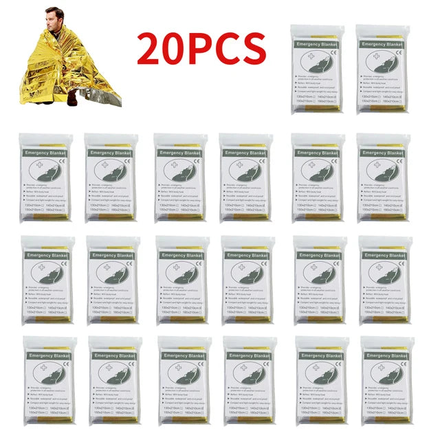 Couverture de Survie d’Urgence Extérieure 130x210 cm – Lot de 5 à 30 pièces - BLACKBEARD OUTDOOR INDUSTRIES
