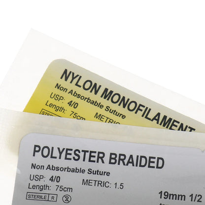 Kit de Suture pour Entraînement Médical – 12 pièces Nylon Monofilament & Aiguille en Acier Inoxydable Ma boutique