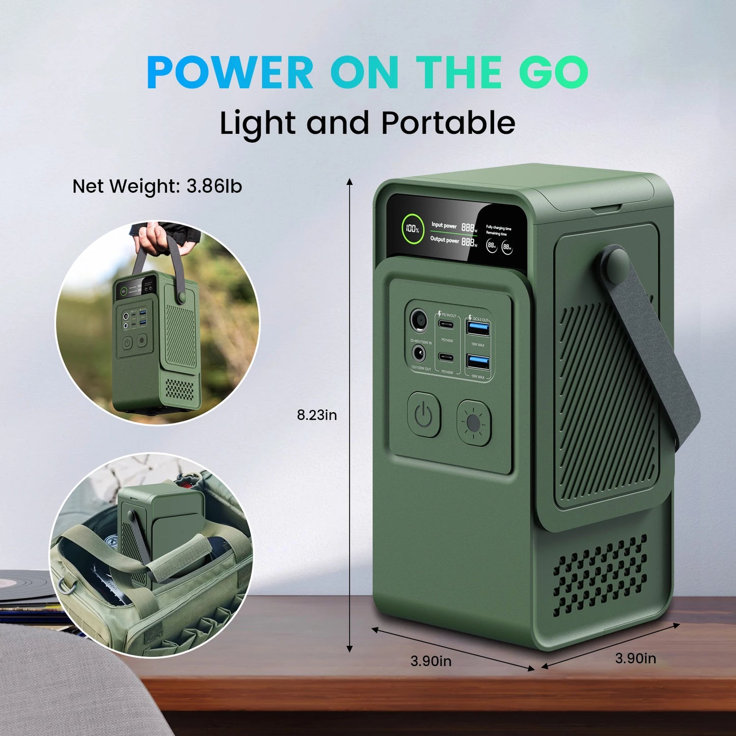 Station d’Énergie Portable DC 200W (60 000mAh – 192Wh) | Modèle AP200L - BLACKBEARD OUTDOOR INDUSTRIES