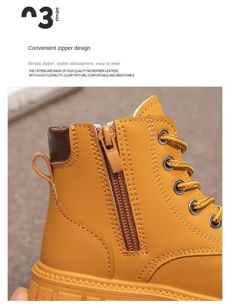 bottines exterieur en cuir pour enfants Ma boutique