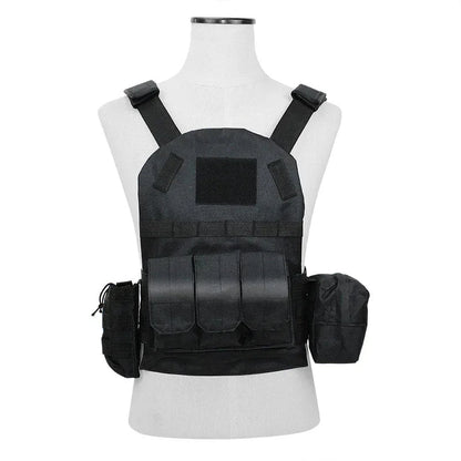 Gilet Tactique Enfant - Gilet Militaire Airsoft et Chasse Camouflage pour Enfants - Équipement Outdoor Paintball Molle BLACKBEARD OUTDOOR INDUSTRIES