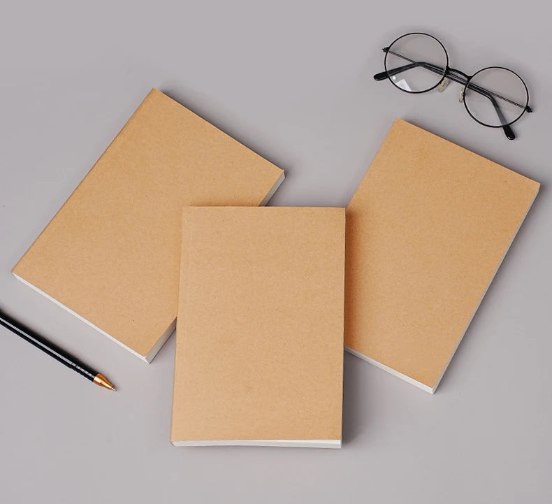 Carnet A5/B5 - 100 et 200 Feuilles - Couverture Kraft DIY - Idéal pour Bureau, Études et Projets Créatifs BLACKBEARD OUTDOOR INDUSTRIES