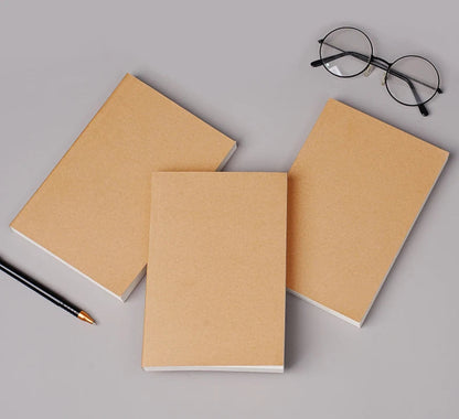 Carnet A5/B5 - 100 et 200 Feuilles - Couverture Kraft DIY - Idéal pour Bureau, Études et Projets Créatifs BLACKBEARD OUTDOOR INDUSTRIES