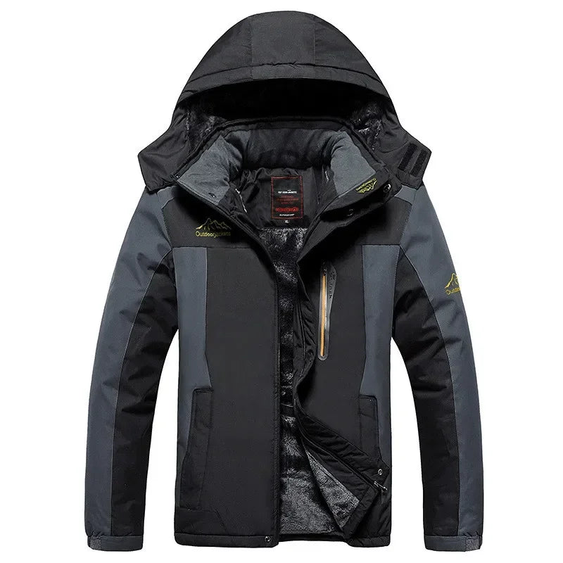 Parka Hiver Homme 2024 - Veste Chaude Imperméable avec Capuche Amovible | Coupe-Vent Militaire Fleece Jusqu’au 9XL - BLACKBEARD OUTDOOR INDUSTRIES