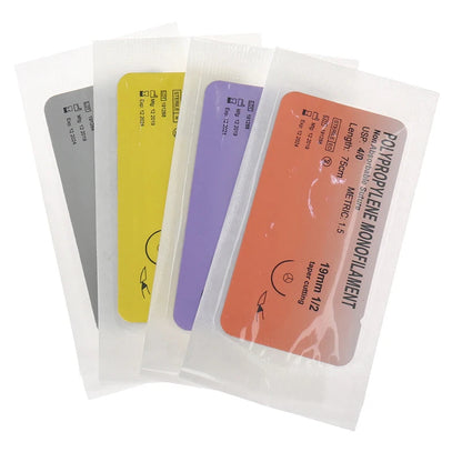 Kit de Suture pour Entraînement Médical – 12 pièces Nylon Monofilament & Aiguille en Acier Inoxydable Ma boutique