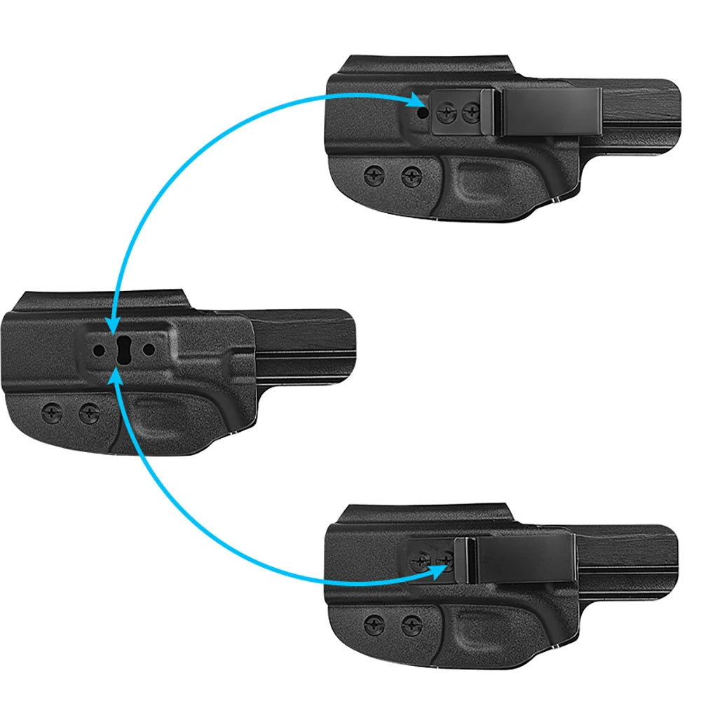 Holster de Poche IWB Kydex pour Pistolet – Port Discret et Confortable pour Glock 19, 19X, 44, 45, 32 BLACKBEARD OUTDOOR INDUSTRIES