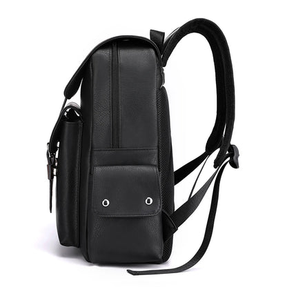 Sac à Dos Homme en Cuir PU – Élégant & Fonctionnel | Ordinateur Portable & École | 20–35L - BLACKBEARD OUTDOOR INDUSTRIES