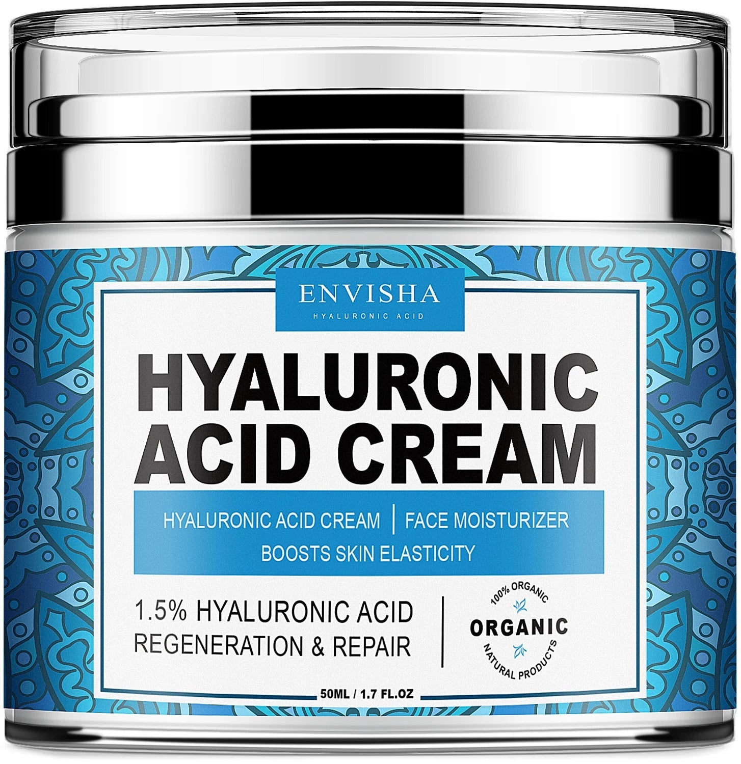 Crème Visage ENVISHA – Collagène & Acide Hyaluronique pour Anti-Âge et Hydratation de la Peau BLACKBEARD OUTDOOR INDUSTRIES