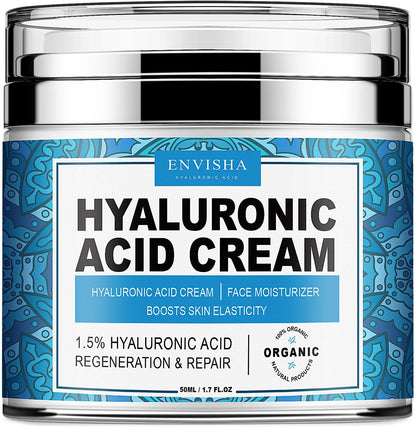 Crème Visage ENVISHA – Collagène & Acide Hyaluronique pour Anti-Âge et Hydratation de la Peau BLACKBEARD OUTDOOR INDUSTRIES