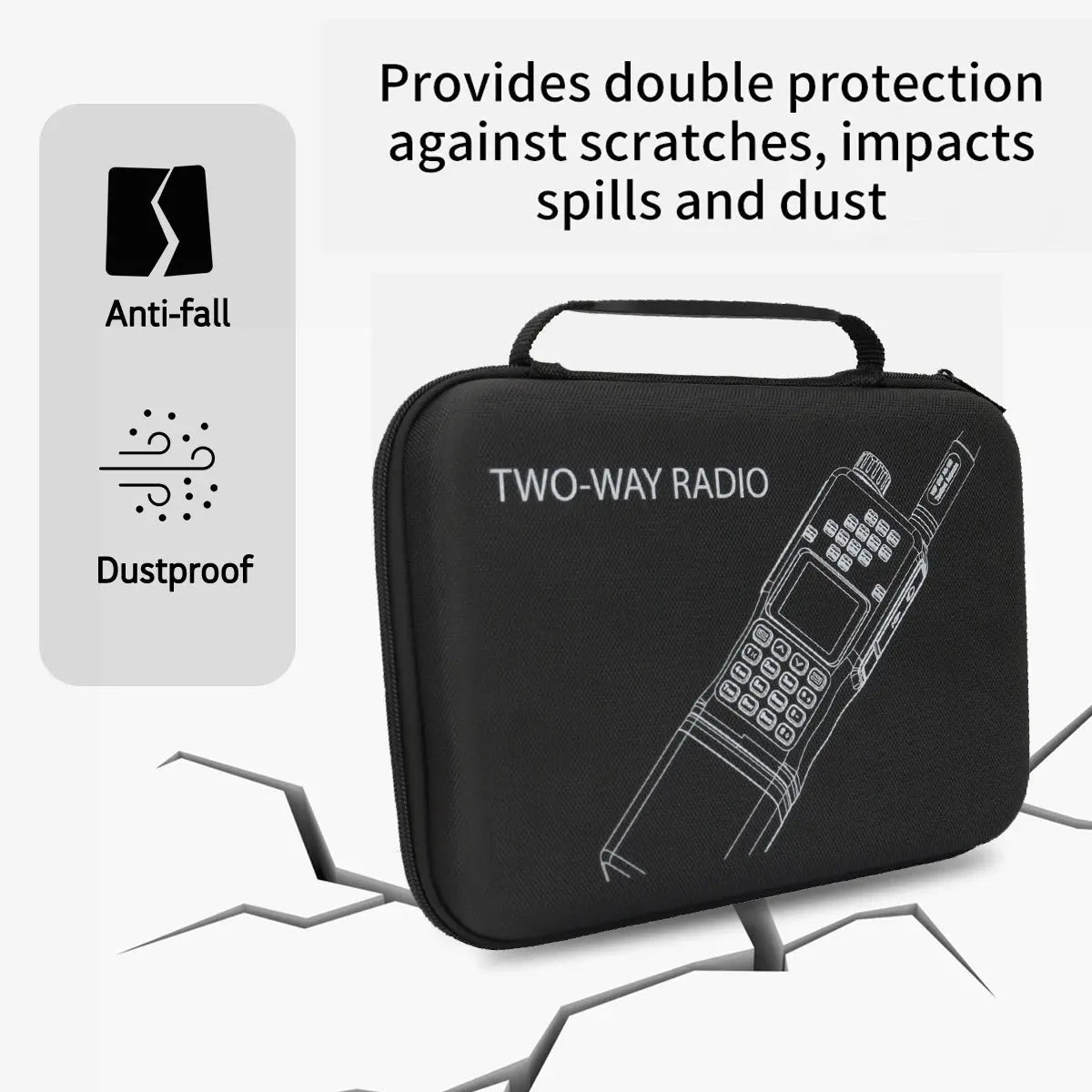 Baofeng AR-152 – Radio Tactique Puissante 25W | Batterie 12000 mAh | Portée jusqu'à 15 kml Longue portée  type AN PRC-152 Ma boutique