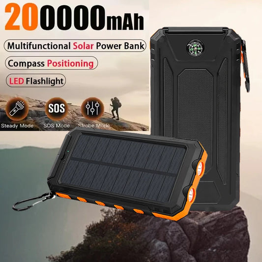 Batterie Externe Solaire 200000mAh – Chargeur Portable Ultra Haute Capacité - BLACKBEARD OUTDOOR INDUSTRIES