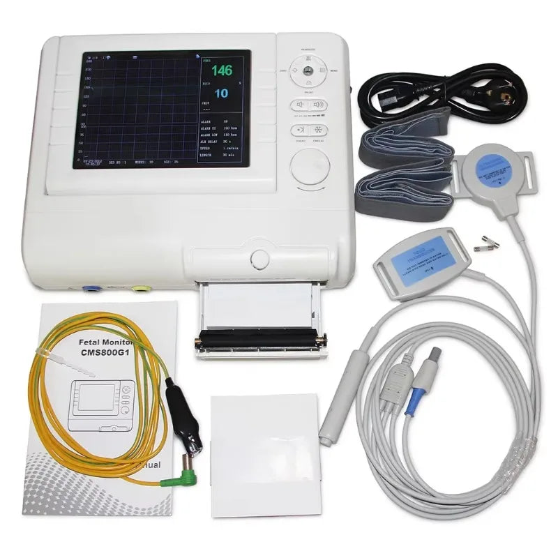 CONTEC CMS800G Moniteur Fœtal Prénatal – Surveillance FHR, TOCO, Mouvement Fœtal (Sonde Double Optionnelle) Ma boutique