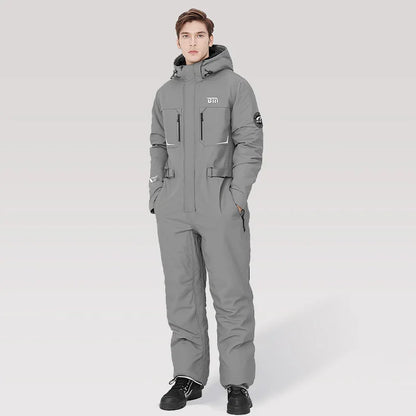 Motorcycle Riding Winter Coldproof Clothing Winter Fashion Waist Designwarm Cotton Jumpsuit Thickened Waterproof Snowmobile Suit BLACKBEARD OUTDOOR INDUSTRIES