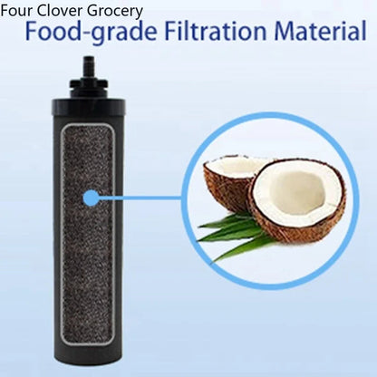 Lot de 4 Filtres à Eau à Charbon Actif de Coquille de Noix de Coco Noirs pour BERKEY BB9-2 – Compatible avec Systèmes de Filtration par Gravité Ma boutique