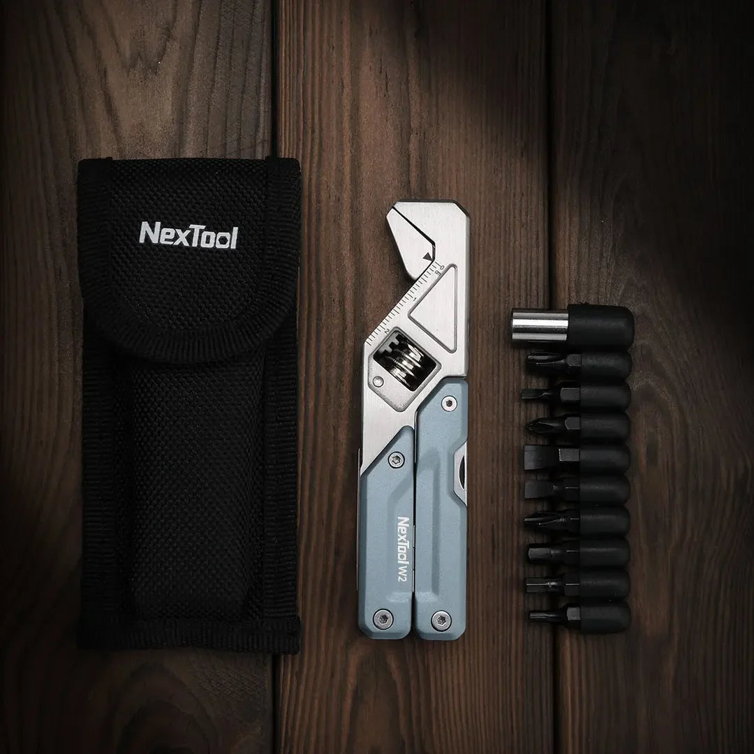 Clé Multi-outil W2 - Pince, Clé Plate, Tournevis et Outil de Maintenance Pliable - Outil EDC Portable pour Réparations à Domicile - BLACKBEARD OUTDOOR INDUSTRIES