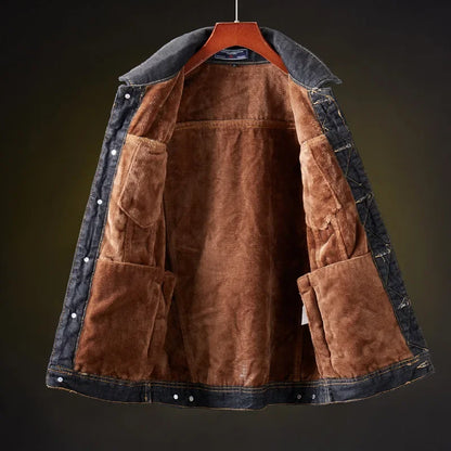 Veste en Jean Hiver Homme | Fleece Chaud | Coupe Décontractée – FAVOCENT - BLACKBEARD OUTDOOR INDUSTRIES