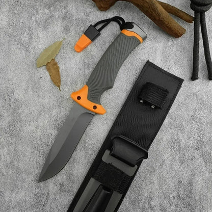 Couteau à Lame Fixe Première Génération – Lame 8Cr13Mov Haute Dureté | Manche Caoutchouc - BLACKBEARD OUTDOOR INDUSTRIES