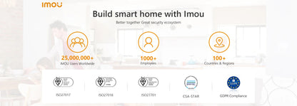 Caméra de Surveillance Wi-Fi Intérieure IMOU Ranger 2C – 2MP/4MP – Vision Nocturne – Détection Humaine – 360° – Audio Bidirectionnel – Sirène Intégrée Ma boutique