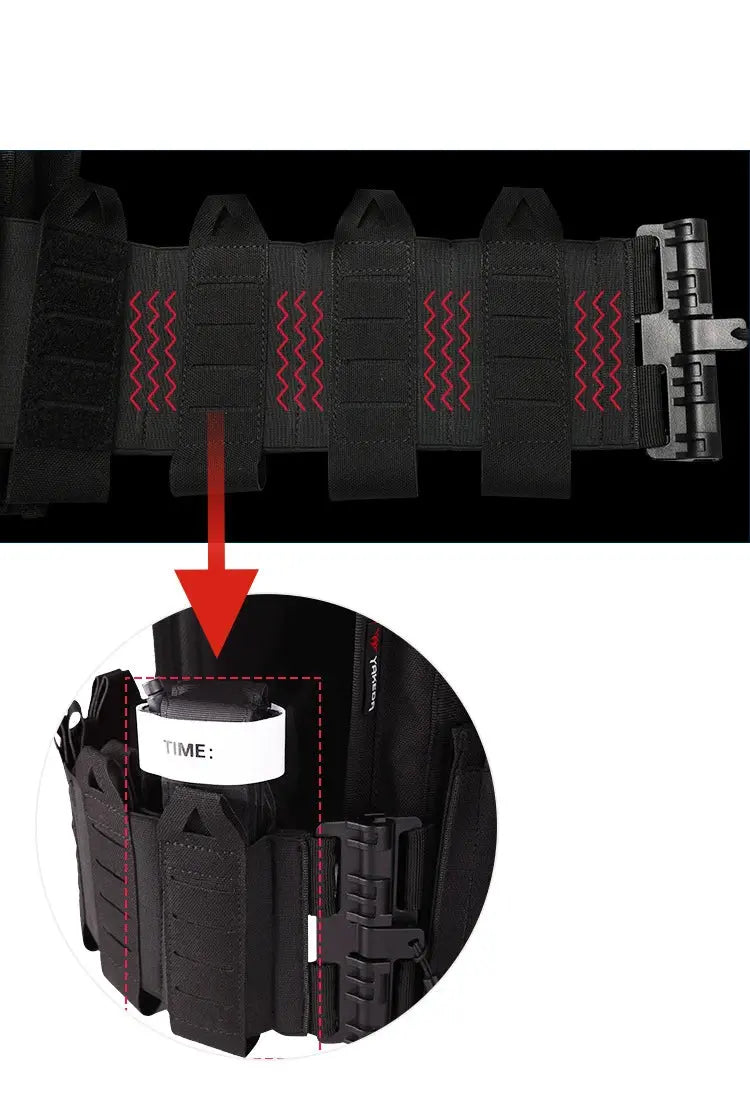 Ensemble Gilet Tactique YAKEDA avec Plaque EVA Flexible et Lanière pour Arme Ma boutique