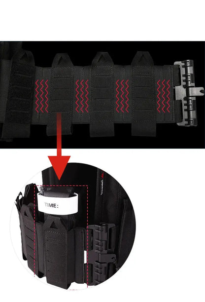 Ensemble Gilet Tactique YAKEDA avec Plaque EVA Flexible et Lanière pour Arme Ma boutique