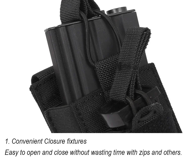 Porte chargeurs Tactical EDC Triple pour M4, M14, M16, AK, AR, Glock (Système MOLLE) BLACKBEARD OUTDOOR INDUSTRIES