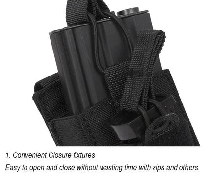 Porte chargeurs Tactical EDC Triple pour M4, M14, M16, AK, AR, Glock (Système MOLLE) BLACKBEARD OUTDOOR INDUSTRIES