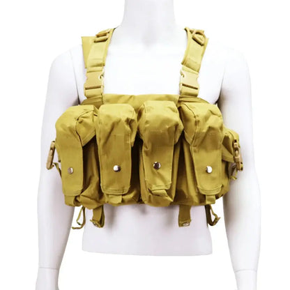 Chest Rig Tactique Universel – 7 Poches – Tissu Renforcé 800D Ma boutique