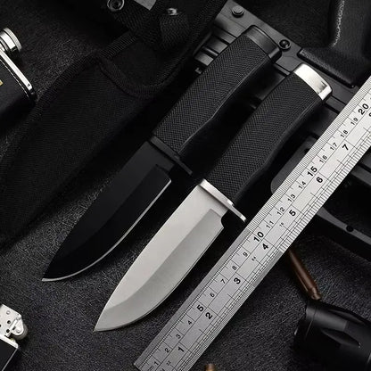 Couteau Droit Extérieur Haute Dureté – EDC Compact avec Étui | 3CR13 Inox - BLACKBEARD OUTDOOR INDUSTRIES