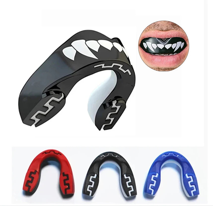 Protège-Dents 3D avec Motif de Dents pour Boxe – Protection Maximale pour Adultes avec Boîte de Rangement, Idéal pour le Sanda, la Boxe et Tous les Sports de Combat - BLACKBEARD OUTDOOR INDUSTRIES