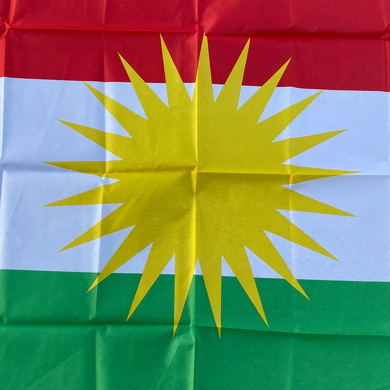 Drapeau Kurde - 90x150 cm (Kurdistan) BLACKBEARD OUTDOOR INDUSTRIES