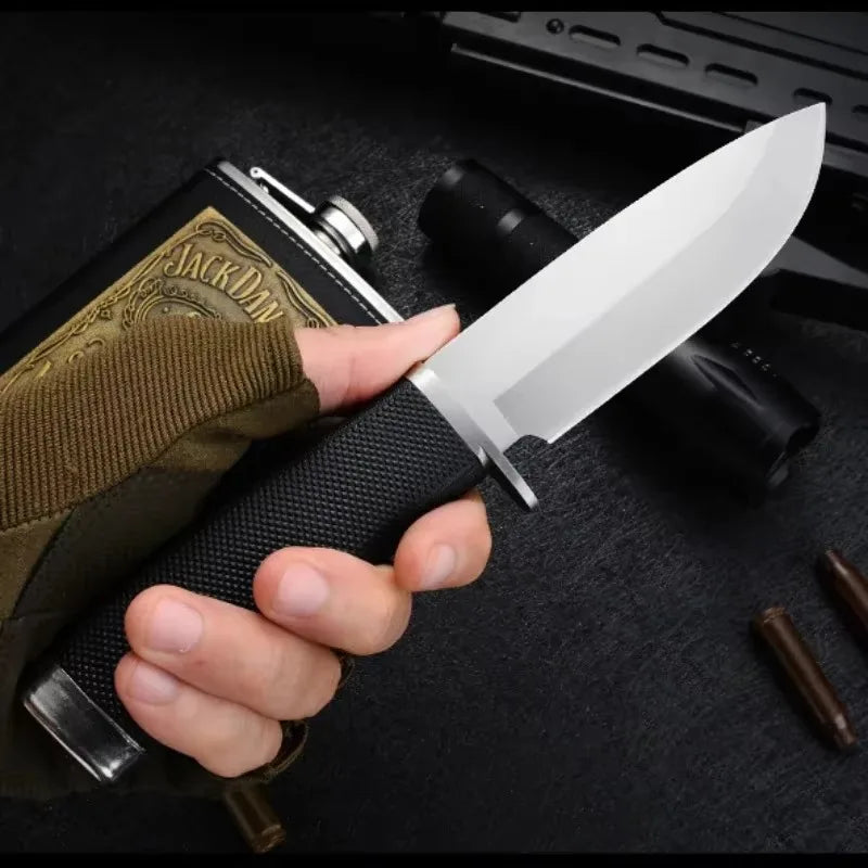 Couteau Droit Extérieur Haute Dureté – EDC Compact avec Étui | 3CR13 Inox - BLACKBEARD OUTDOOR INDUSTRIES