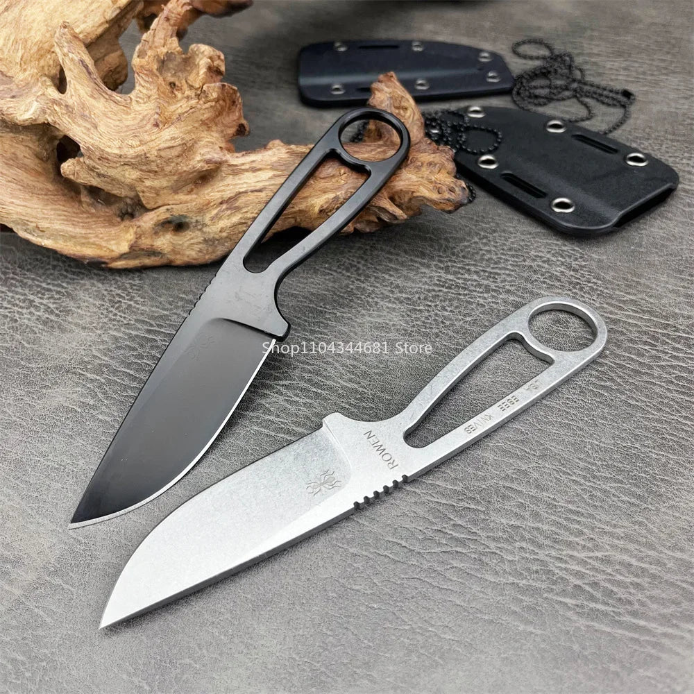 Couteau Izula Ant – Lame Droite en 8Cr13mov Haute Dureté avec Étui Moulé Kydex et Clip - BLACKBEARD OUTDOOR INDUSTRIES