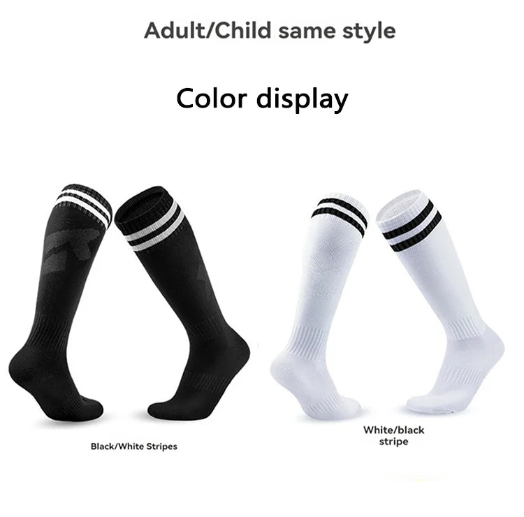 Chaussettes de Football – Longues jusqu’au genou – Enfant & Adulte – Coton Respirant - BLACKBEARD OUTDOOR INDUSTRIES