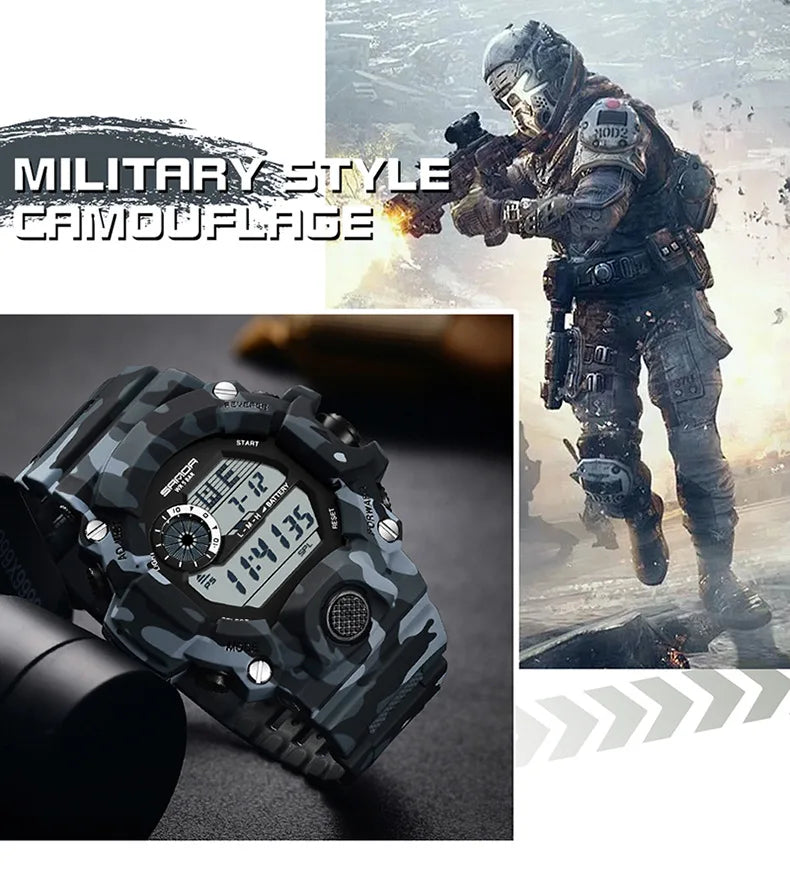 SANDA 2183 – Montre Électronique Homme - BLACKBEARD OUTDOOR INDUSTRIES