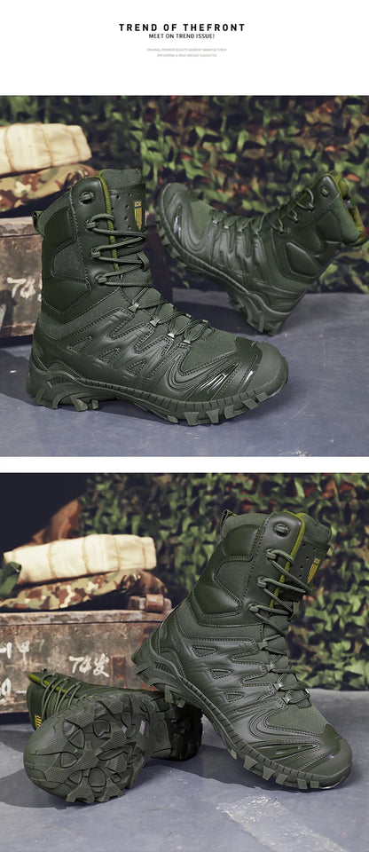 Bottes Tactiques Combat Désert pour Homme - Résistantes, Étanches et Confortables pour Randonnée et Sports Outdoor - BLACKBEARD OUTDOOR INDUSTRIES
