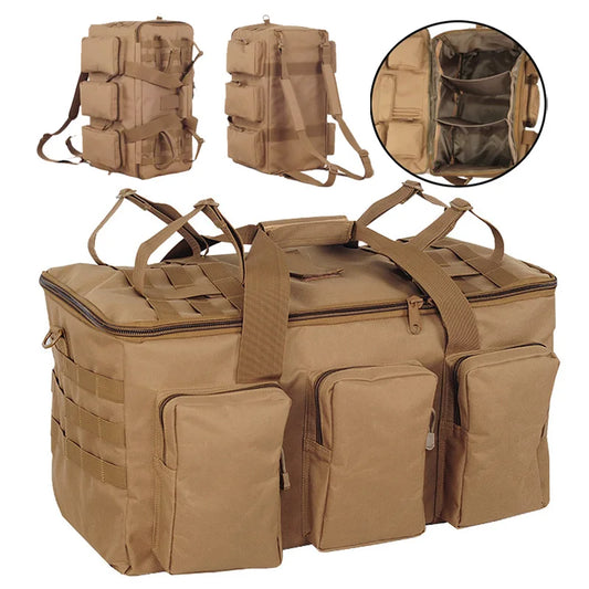 Sac Duffel Tactique 55L – Sac à Dos Convertible pour Camping, Randonnée et Sport - BLACKBEARD OUTDOOR INDUSTRIES