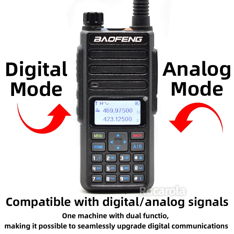 Talkie-Walkie Baofeng DR-1801UV - DMR Longue Portée Dual Band - BLACKBEARD OUTDOOR INDUSTRIES